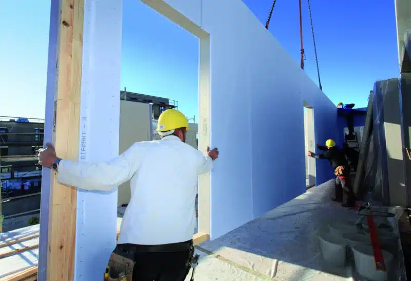 %titre de l'article% Knauf Plaque plâtre Diamond SX résistance humidité construction ossature bois