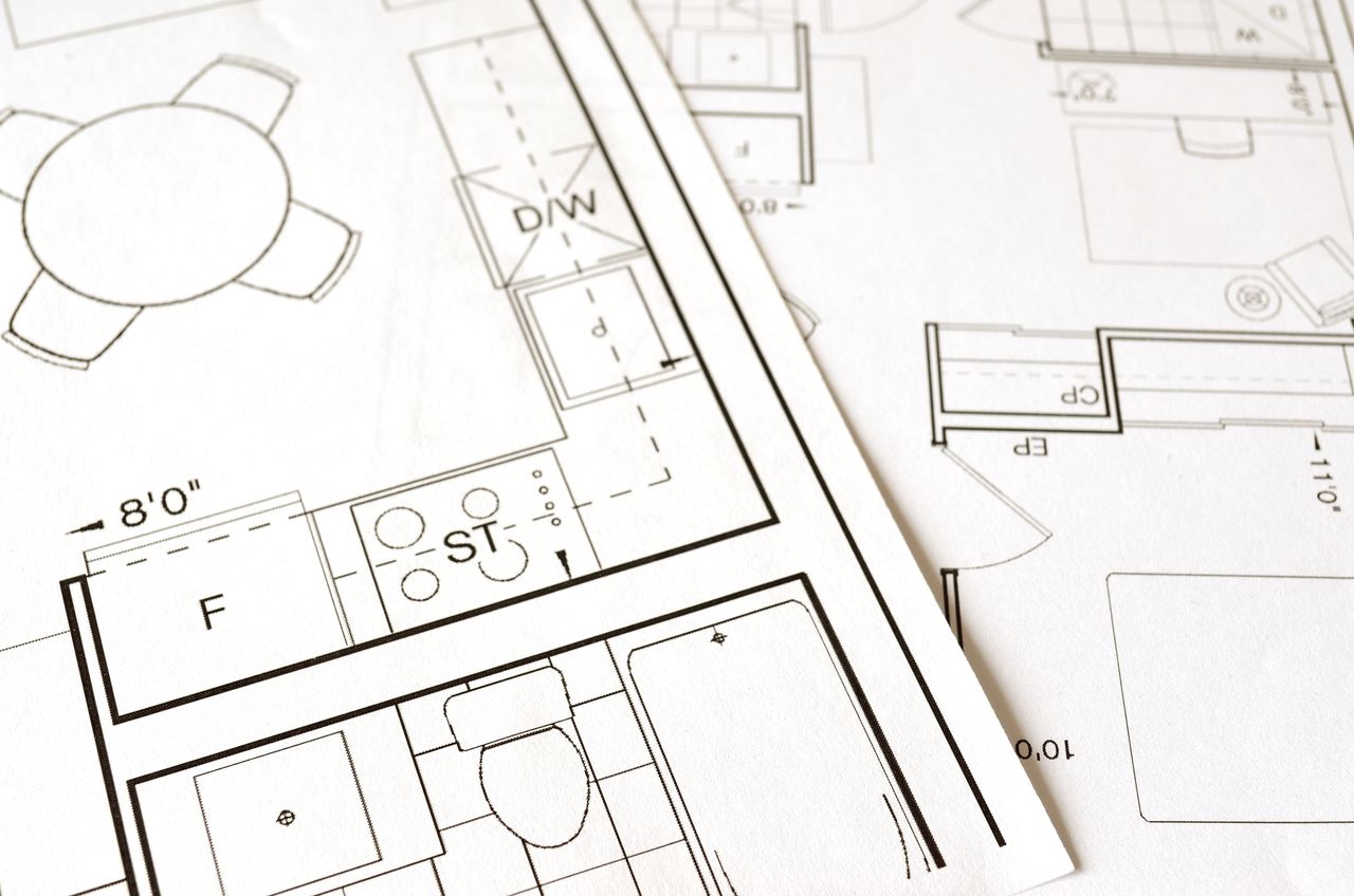 %titre de l'article% Plans d'architecte et outils pour préparer un projet de construction